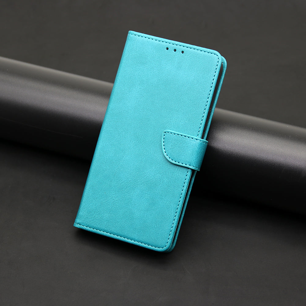 Leather Case for Samsung Galaxy A25 5G (Global) (161.0 x 76.5 x 8.3mm) Wallet Stand Cover - Baby Blue Leather Case for Samsung Galaxy A25 5G (Global) (161.0 x 76.5 x 8.3mm) Wallet Stand Cover - Baby Blue